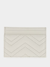 Gucci Light Grey GG Marmont Matelassé Card Case
