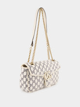Gucci White GG Marmont Small Shoulder Bag