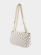 Gucci White GG Marmont Small Shoulder Bag