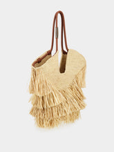 Zimmermann Natural Goldentime Medium Raffia Fringe Tote