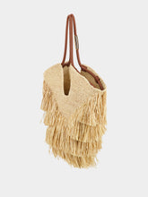 Zimmermann Natural Goldentime Medium Raffia Fringe Tote
