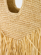 Zimmermann Natural Goldentime Medium Raffia Fringe Tote