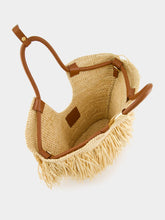 Zimmermann Natural Goldentime Small Raffia Fringe Tote