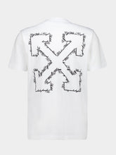 Off-White White Slim Fit Script Arrow T-Shirt