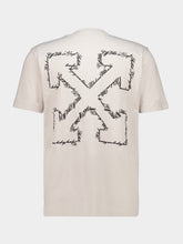 Off-White Pumice Stone Slim Fit Script Arrow T-Shirt