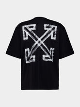 Off-White Black Motion Arrow Cotton T-Shirt