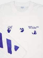 Off-White White Bacco Arrow Cotton Long-Sleeved Top