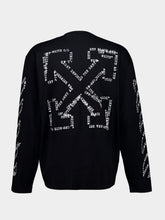 Off-White Black Long-Sleeve Type Machine Arrow Top