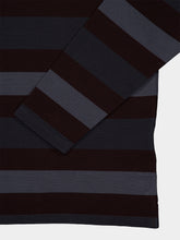 Off-White Blue Graphite Striped Stroke OW Cotton Polo