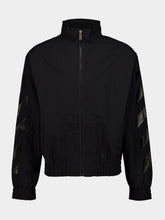 Off-White Black Glossy Arrow Track Jacket