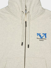 Off-White Pale Blue Half Arrow Zip Hooded Sweatshirt
