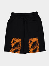 Off-White Black City Nature Skate Sweatshorts