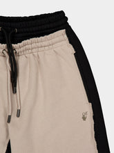 Off-White Black and Beige Spices Arrow Overlap Sweatshorts