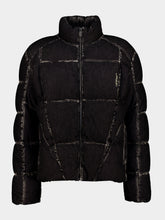 Off-White Highlighted Black Bookish Racing Puffer Jacket