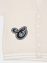 Off-White Cream Star Varsity Knit Cardigan