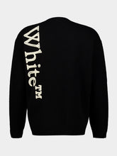 Off-White Black Vertical Bookish Wool Jumper