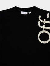 Off-White Black Vertical Bookish Wool Jumper