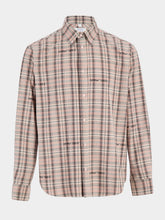 Off-White Mauve Morn Check Flannel Cotton Shirt
