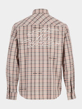 Off-White Mauve Morn Check Flannel Cotton Shirt