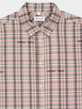 Off-White Mauve Morn Check Flannel Cotton Shirt