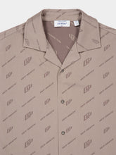 Off-White Stone Bowling Shirt in Cotton Nylon Jacquard