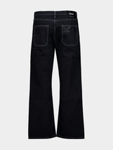 Off-White Stone Raw Black Relaxed Fit Jeans