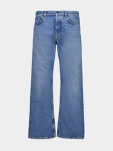 Off-White Light Medium Blue Relaxed Fit Jeans