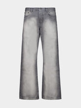 Off-White Sun-Faded Grey Relaxed Fit Jeans