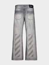 Off-White Sun-Faded Grey Relaxed Fit Jeans