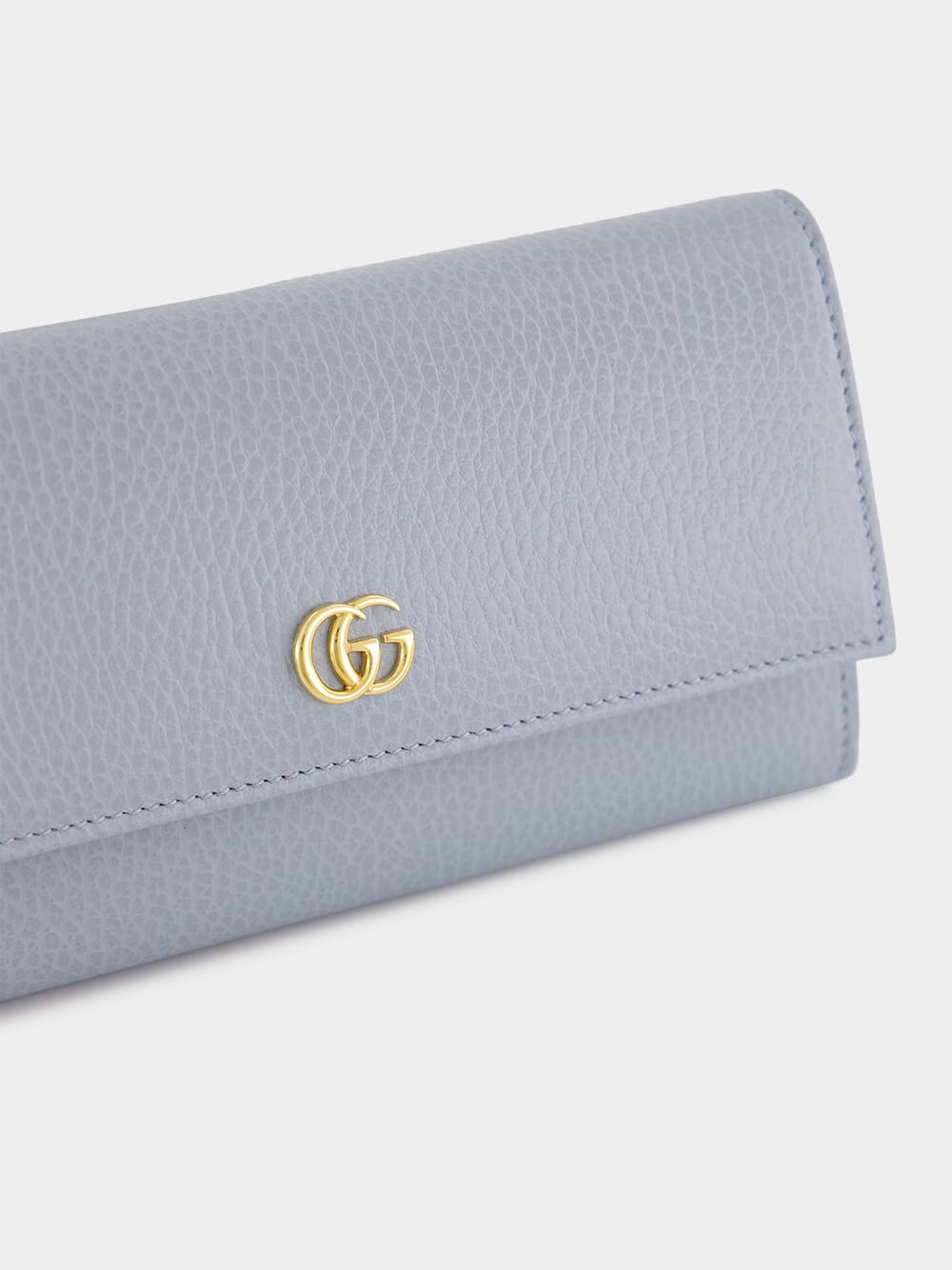 Light Blue Double G Continental Wallet