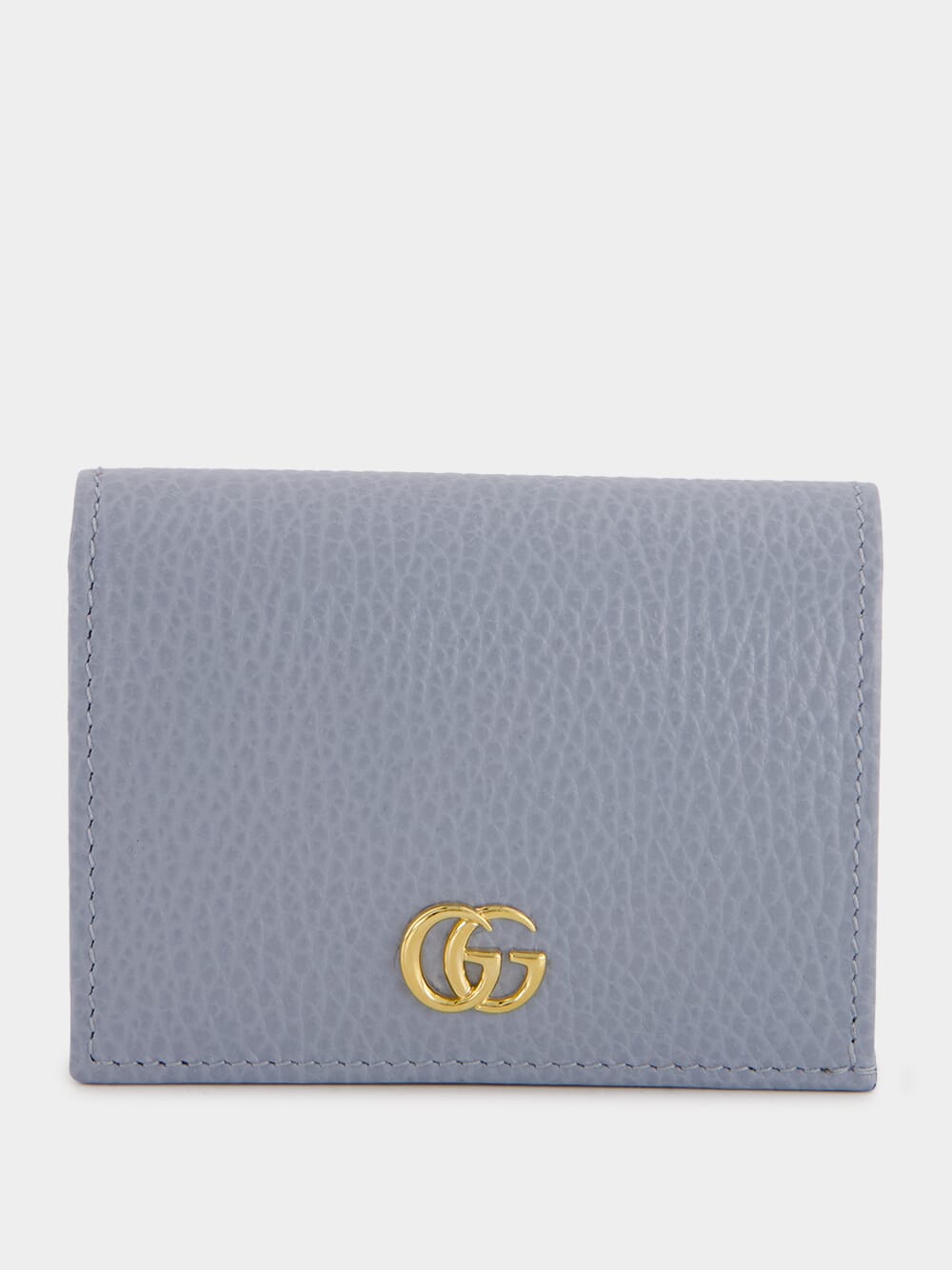 Light Blue GG Marmont Card Case Wallet