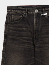 Maison Mihara Yasuhiro Black Vintage-Wash Flared Denim Jeans
