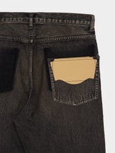 Maison Mihara Yasuhiro Black Vintage-Wash Flared Denim Jeans
