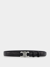 Celine Belt Medium 25Mm Calfskin With Triomphe Embossed