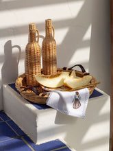 House of Capricorn Handmade Camacha Natural Wicker Glass Flask