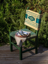 House of Capricorn Handmade Coruche Green Wood and Reed Dining Chair
