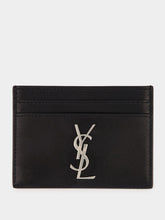 Saint Laurent Black Cassandre Leather Card Case