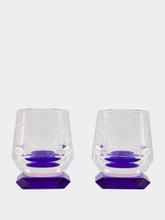 Whimsy Blue Whisky Set of 2 Glasses | HP - Fashion Clinic