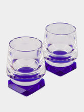 Whimsy Blue Whisky Set of 2 Glasses | HP - Fashion Clinic