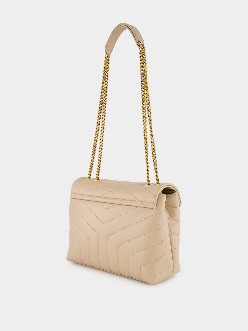 Loulou Beige Small Shoulder Bag