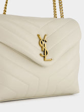 Saint Laurent Loulou Vintage White Small Shoulder Bag