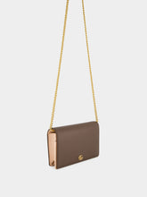 Gucci Dark Taupe GG Marmont Wallet on Chain