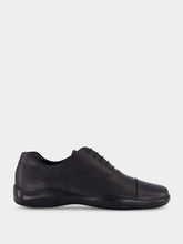 Prada Black Toblach Laced Leather Shoes