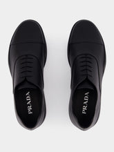 Prada Black Toblach Laced Leather Shoes