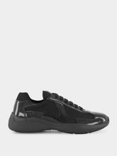 Prada Patent Leather and Technical Fabric Sneakers