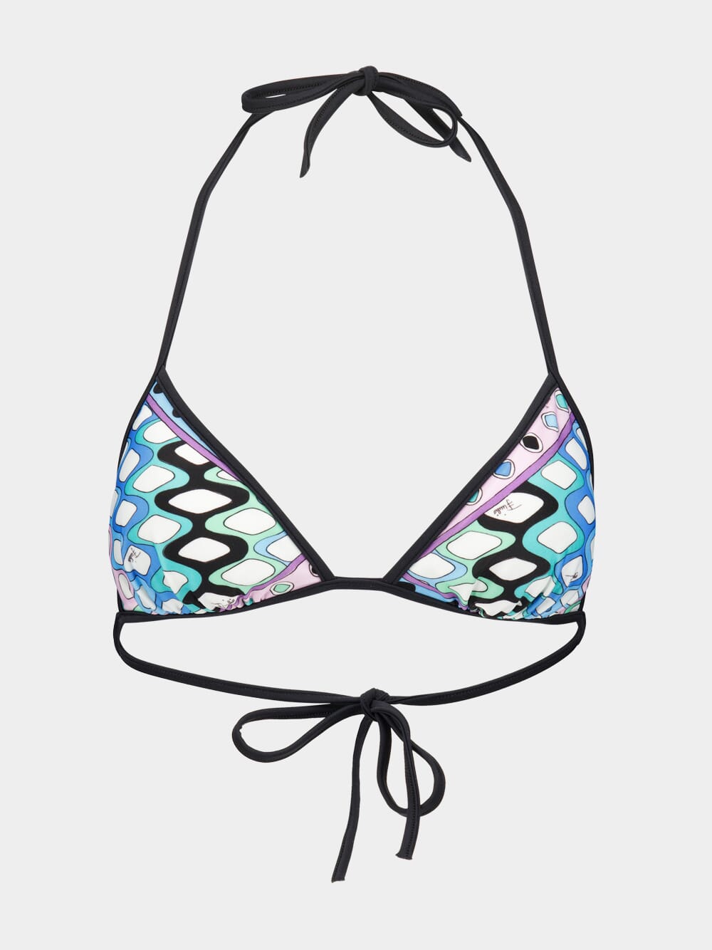 Vivara-Print Triangle Bikini Top