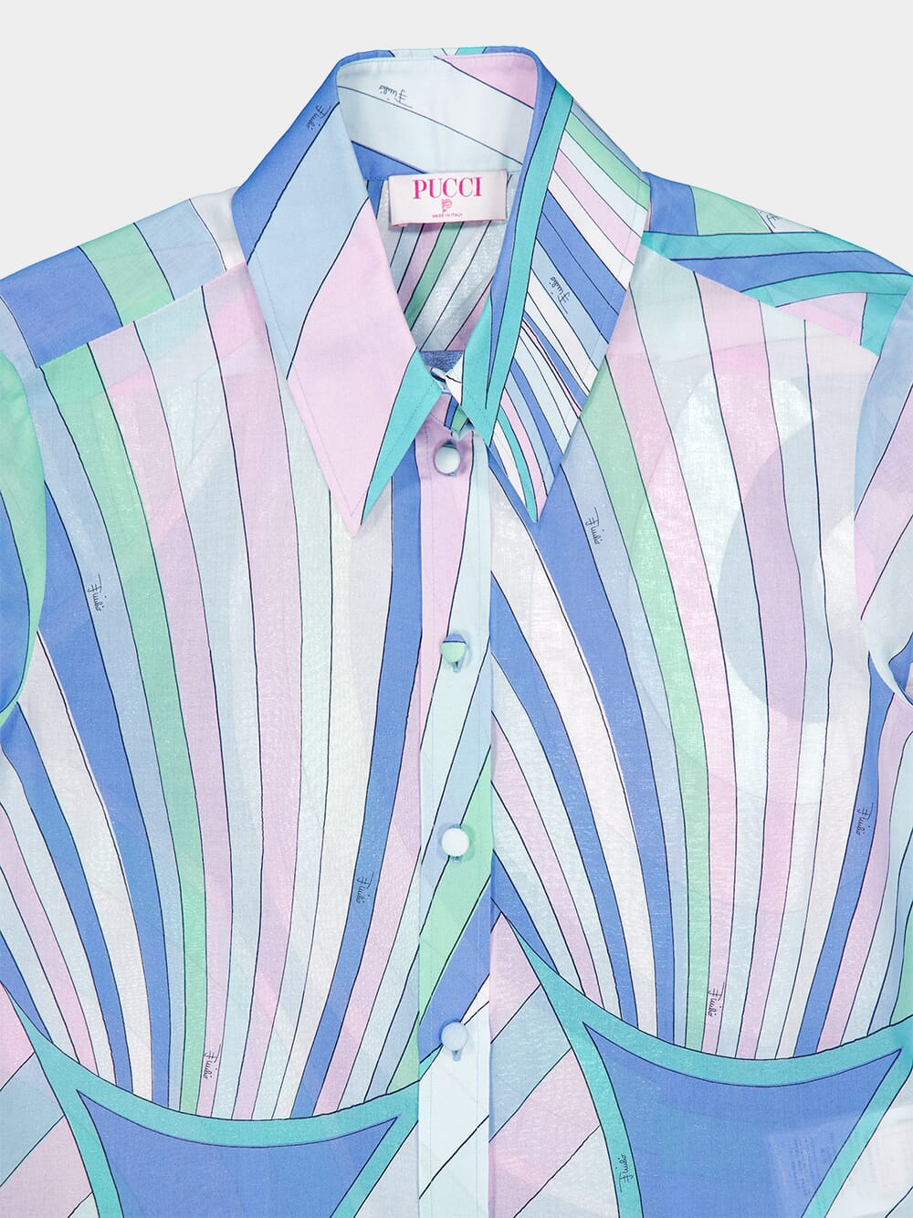 Iride-Print Cotton Shirt