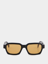 Retrosuperfuture Caro Black and Orange Geometric Sunglasses