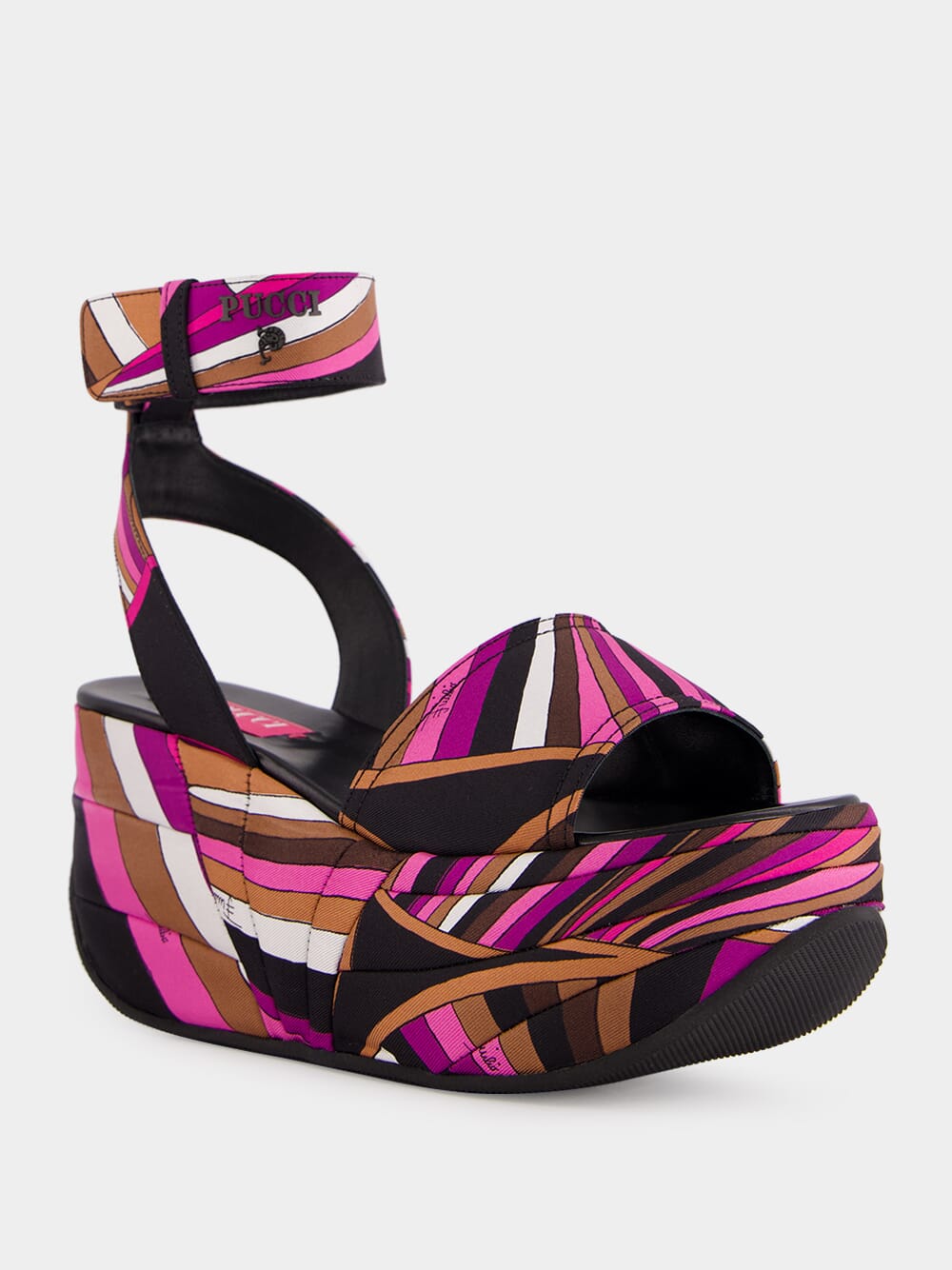 Fuchsia Pink Pucciami Platform Sandals