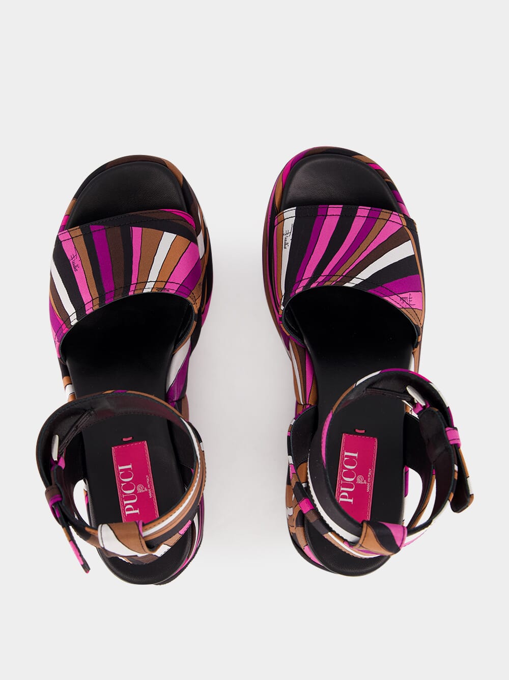 Fuchsia Pink Pucciami Platform Sandals